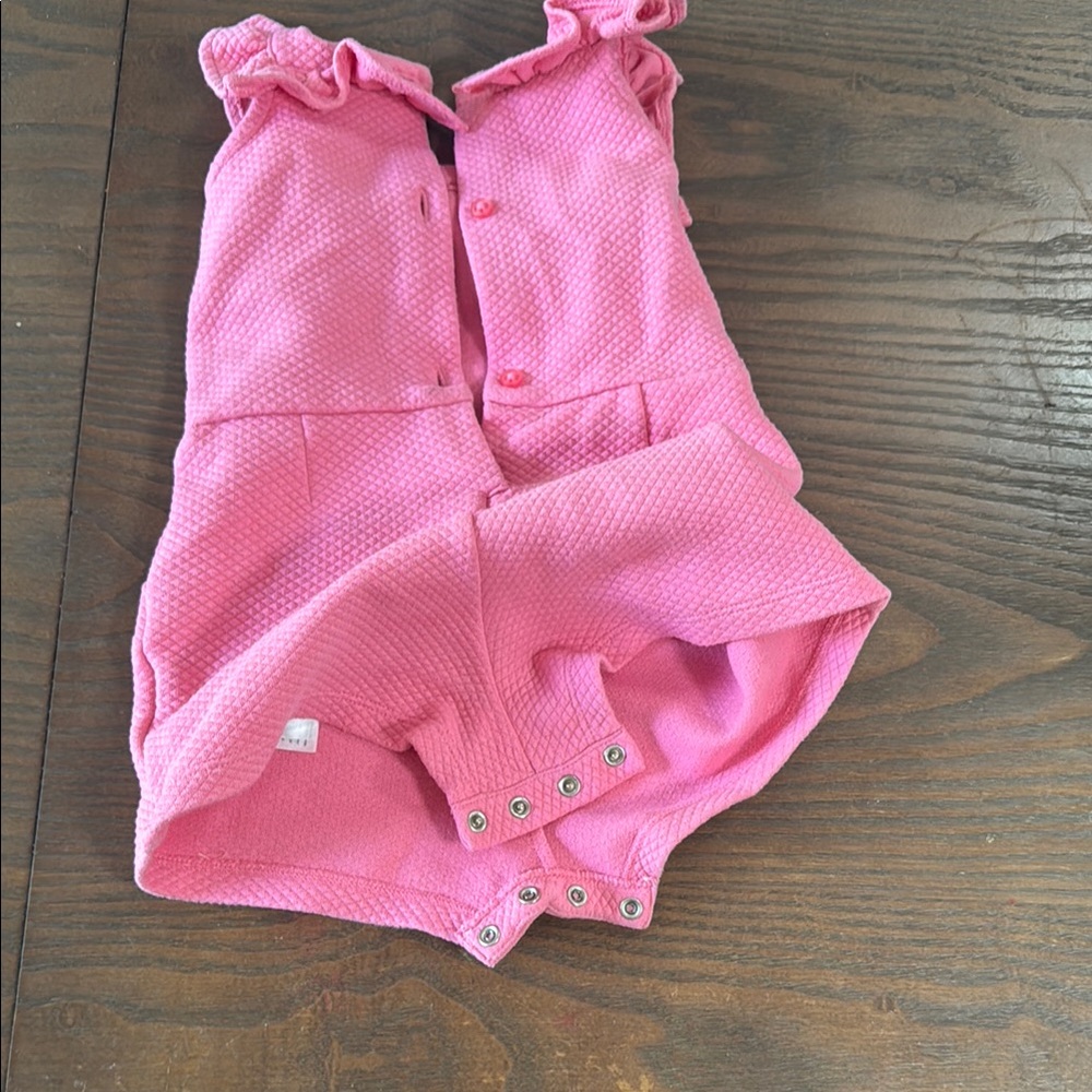 Pink Ruffled Kids Romper - Picture 6 of 7